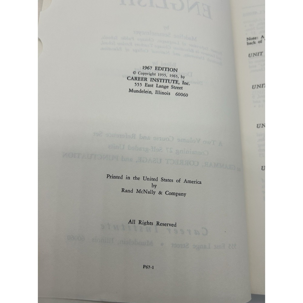 Vintage 1965 - Practical English: A Complete Self-Correcting Course Volume 2 MCM - Picture 7 of 10